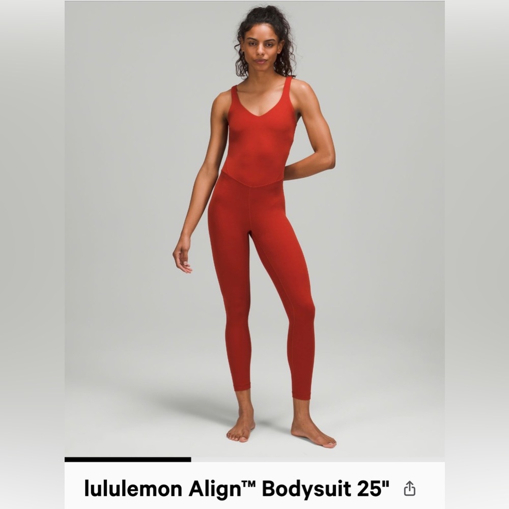 NWOT Lululemon 25" Align Bodysuit--Size 6
